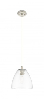 Crown Point - 1 Light - 9 inch - Polished Nickel - Cord Hung - Pendant (3442|434-1P-PN-GBD-92)