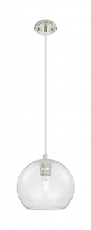 Crown Point - 1 Light - 8 inch - Polished Nickel - Pendant (3442|434-1P-PN-G122-8)