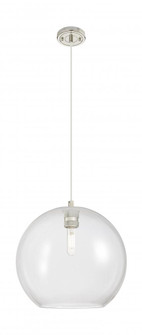 Crown Point - 1 Light - 12 inch - Polished Nickel - Cord Hung - Pendant (3442|434-1P-PN-G122-12)