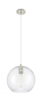 Crown Point - 1 Light - 10 inch - Polished Nickel - Pendant (3442|434-1P-PN-G122-10)