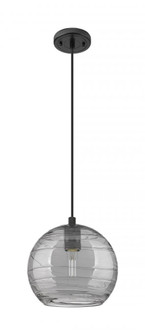 Crown Point - 1 Light - 8 inch - Matte Black - Pendant (3442|434-1P-BK-G1213-8SM)