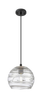 Crown Point - 1 Light - 8 inch - Matte Black - Cord Hung - Pendant (3442|434-1P-BK-G1213-8CL)