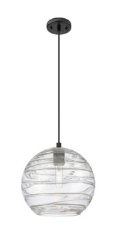Crown Point - 1 Light - 10 inch - Matte Black - Cord Hung - Pendant (3442|434-1P-BK-G1213-10CL)