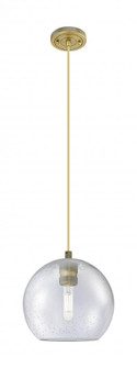 Crown Point - 1 Light - 8 inch - Brushed Brass - Pendant (3442|434-1P-BB-G124-8)