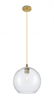 Crown Point - 1 Light - 10 inch - Brushed Brass - Cord Hung - Pendant (3442|434-1P-BB-G124-10)
