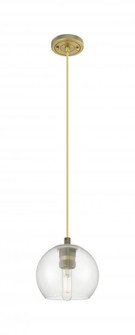 Crown Point - 1 Light - 6 inch - Brushed Brass - Cord Hung - Pendant (3442|434-1P-BB-G122-6)