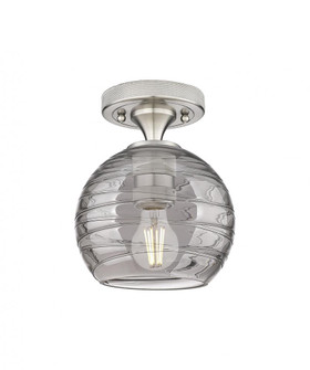 Crown Point - 1 Light - 6 inch - Satin Nickel - Flush Mount (3442|434-1F-SN-G1213-6SM)