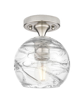 Crown Point - 1 Light - 6 inch - Satin Nickel - Flush Mount (3442|434-1F-SN-G1213-6CL)