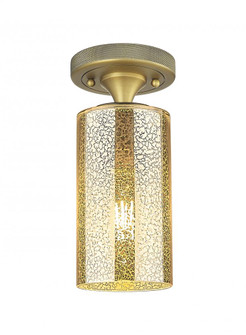 Crown Point - 1 Light - 5 inch - Brushed Brass - Flush Mount (3442|434-1F-BB-G434-7ME)