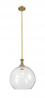 Astor - 1 Light - 14 inch - Brushed Brass - Pendant (3442|415-1S-BB-G122-14)