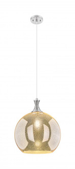 Astor - 1 Light - 14 inch - Brushed Satin Nickel - Cord hung - Pendant (3442|415-1P-SN-G128-14)