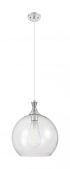 Astor - 1 Light - 14 inch - Brushed Satin Nickel - Cord hung - Pendant (3442|415-1P-SN-G122-14)