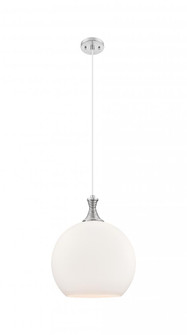 Astor - 1 Light - 14 inch - Brushed Satin Nickel - Cord hung - Pendant (3442|415-1P-SN-G121-14)