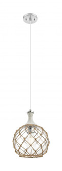 Astor - 1 Light - 10 inch - Brushed Satin Nickel - Cord hung - Mini Pendant (3442|415-1PR-SN-G122-10RB)