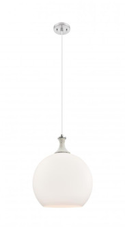 Astor - 1 Light - 14 inch - Brushed Satin Nickel - Cord hung - Pendant (3442|415-1PR-SN-G121-14)