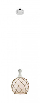 Astor - 1 Light - 8 inch - Polished Nickel - Cord hung - Mini Pendant (3442|415-1PR-PN-G121-8RB)