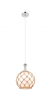 Astor - 1 Light - 10 inch - Polished Nickel - Cord hung - Mini Pendant (3442|415-1PR-PN-G121-10RB)