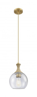 Astor - 1 Light - 8 inch - Brushed Brass - Cord hung - Mini Pendant (3442|415-1PR-BB-G124-8)