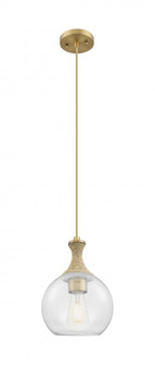 Astor - 1 Light - 8 inch - Brushed Brass - Cord hung - Mini Pendant (3442|415-1PR-BB-G122-8)