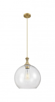 Astor - 1 Light - 14 inch - Brushed Brass - Cord hung - Pendant (3442|415-1PR-BB-G122-14)