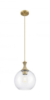 Astor - 1 Light - 10 inch - Brushed Brass - Cord hung - Mini Pendant (3442|415-1PR-BB-G122-10)