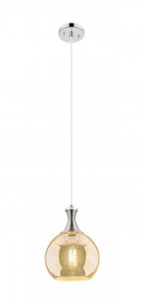 Astor - 1 Light - 8 inch - Polished Nickel - Cord hung - Mini Pendant (3442|415-1P-PN-G128-8)