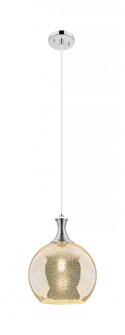 Astor - 1 Light - 10 inch - Polished Nickel - Cord hung - Mini Pendant (3442|415-1P-PN-G128-10)