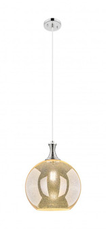 Astor - 1 Light - 12 inch - Polished Nickel - Cord hung - Mini Pendant (3442|415-1P-PN-G128-12)