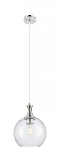 Astor - 1 Light - 10 inch - Polished Nickel - Cord hung - Mini Pendant (3442|415-1P-PN-G124-10)