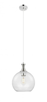 Astor - 1 Light - 8 inch - Polished Nickel - Cord hung - Mini Pendant (3442|415-1P-PN-G122-8)