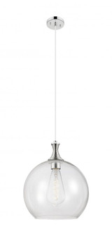 Astor - 1 Light - 14 inch - Polished Nickel - Cord hung - Pendant (3442|415-1P-PN-G122-14)