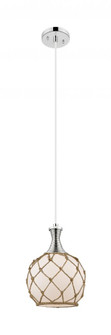 Astor - 1 Light - 8 inch - Polished Nickel - Cord hung - Mini Pendant (3442|415-1P-PN-G121-8RB)