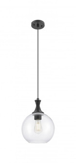 Astor - 1 Light - 10 inch - Matte Black - Cord hung - Mini Pendant (3442|415-1P-BK-G122-10)