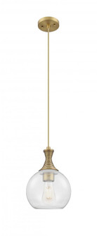 Astor - 1 Light - 8 inch - Brushed Brass - Cord hung - Mini Pendant (3442|415-1P-BB-G122-8)