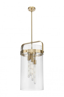 Pilaster - 4 Light - 12 inch - Champagne Bronze - Pendant (3442|413-4SL-CB-G413-4S-12CL)