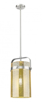 Pilaster - 1 Light - 8 inch Glass - Satin Nickel - Pendant (3442|413-1SM-SN-G413-1S-8ME)