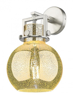 Newton Sphere - 1 Light - 8 inch - Satin Nickel - Sconce (3442|411-1W-SN-G410-8ME)