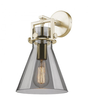 Newton Cone - 1 Light - 8 inch - Champagne Bronze - Sconce (3442|411-1W-CB-G411-8SM)