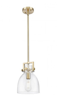 Newton Bell - 1 Light - 8 inch - Champagne Bronze - Mini Pendant (3442|411-1SS-CB-G412-8CL)