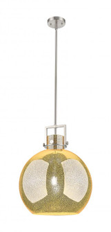 Newton Sphere - 1 Light - 16 inch - Satin Nickel - Pendant (3442|411-1SL-SN-G410-16ME)