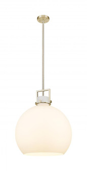 Newton Sphere - 1 Light - 18 inch - Champagne Bronze - Pendant (3442|411-1SL-CB-G410-18WH)