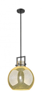 Newton Sphere - 1 Light - 14 inch - Matte Black - Pendant (3442|411-1SL-BK-G410-14ME)