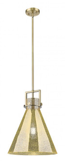 Newton Cone - 1 Light - 14 inch - Brushed Brass - Stem hung - Pendant (3442|411-1SL-BB-G411-14ME)