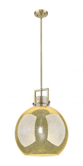 Newton Sphere - 1 Light - 16 inch - Brushed Brass - Pendant (3442|411-1SL-BB-G410-16ME)