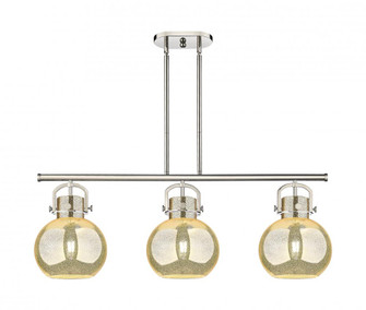 Newton Sphere - 3 Light - 42 inch - Polished Nickel - Island Light (3442|410-3I-PN-G410-10ME)