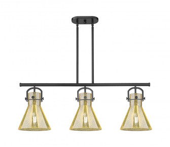 Newton Cone - 3 Light - 42 inch - Matte Black - Island Light (3442|410-3I-BK-G411-10ME)