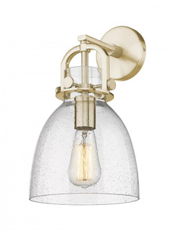 Newton Bell - 1 Light - 8 inch - Champagne Bronze - Sconce (3442|410-1W-CB-G412-8SDY)