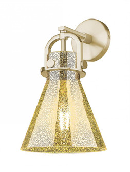 Newton Cone - 1 Light - 8 inch - Champagne Bronze - Sconce (3442|410-1W-CB-G411-8ME)