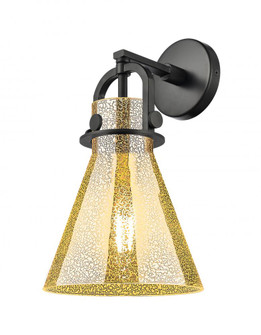 Newton Cone - 1 Light - 8 inch - Matte Black - Sconce (3442|410-1W-BK-G411-8ME)