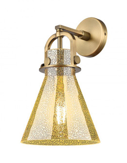 Newton Cone - 1 Light - 8 inch - Brushed Brass - Sconce (3442|410-1W-BB-G411-8ME)